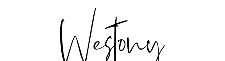 Westony  नि: शुल्क फ़ॉन्ट्स डाउनलोड