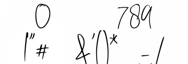 Westony Font OTHER CHARS