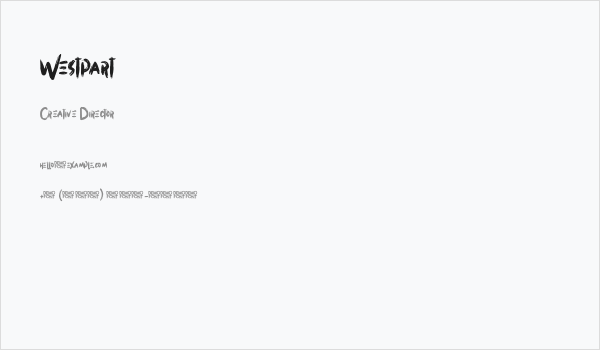 Westpart Business Card