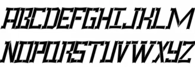 Westrener Demo Italic Schriftart Groß