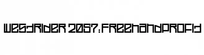 Westrider 2057:FreehandProfit  免费字体下载
