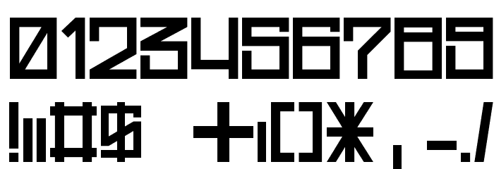 Westrider 2057:FreehandProfit フォント その他の文字