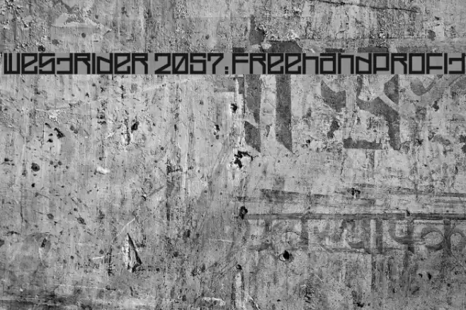 Westrider 2057:FreehandProfit Font examples