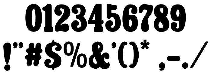 Westroon Demo Font OTHER CHARS