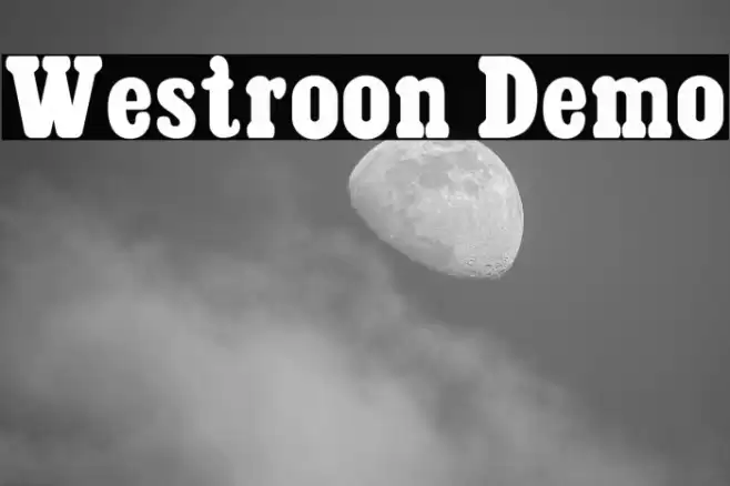 Westroon Demo Font examples