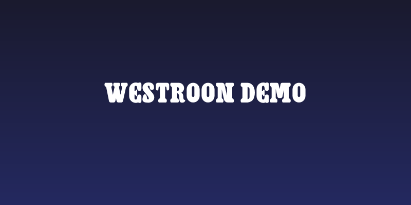 Westroon Demo Social Header