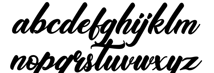 Westtgonia Barneh Font LOWERCASE