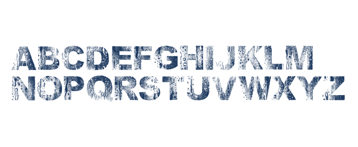 Wet Arial Black Uppercase