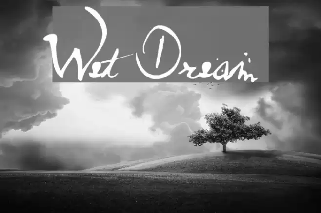 Wet Dream Font examples