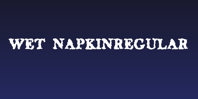 Wet NapkinRegular Social Header