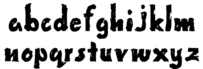 Wet Paint Font LOWERCASE
