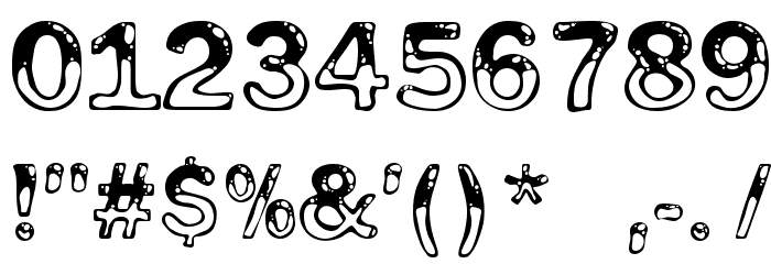 Wet Pet Font OTHER CHARS