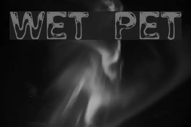 Wet Pet Schriftart examples
