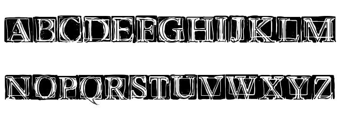 Wet Plate Font LOWERCASE