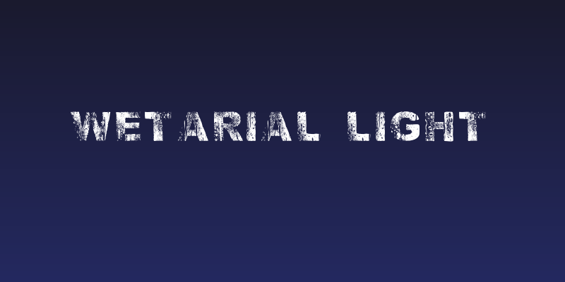 WetArial-Light Social Header