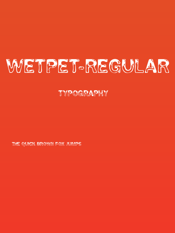 WetPet-Regular Poster
