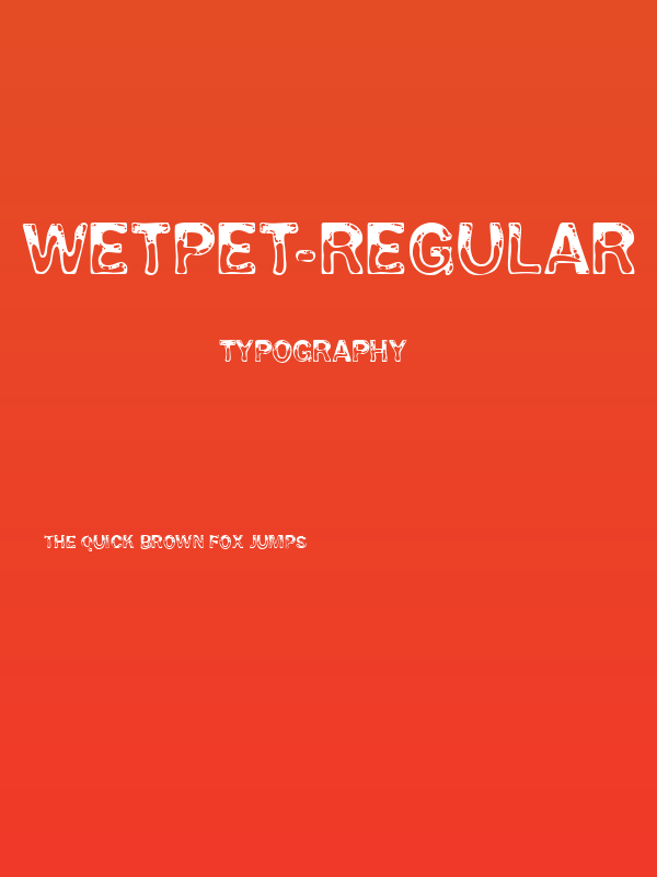 WetPet-Regular Poster