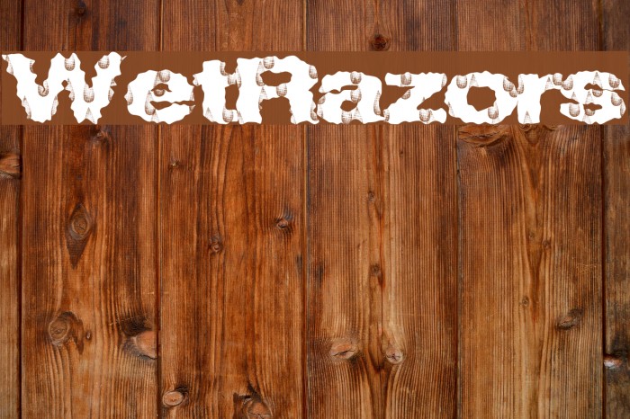 WetRazors Font examples