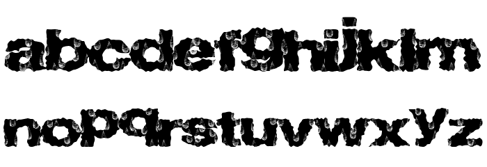 WetRazors Font LOWERCASE