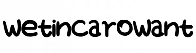 WetinCaroWant  フリーフォントのダウンロード