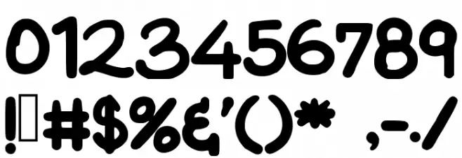 WetinCaroWant Font OTHER CHARS