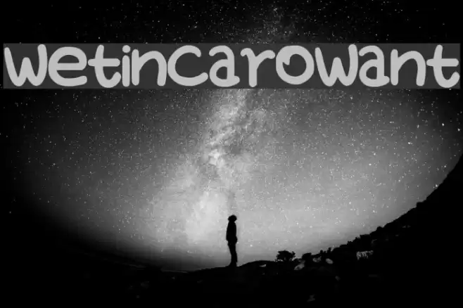 WetinCaroWant Font examples