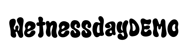 Wetnessday DEMO  font caratteri gratis