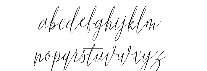 Wetting Font LOWERCASE