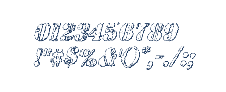 Wetworks 3D Italic Other Characters