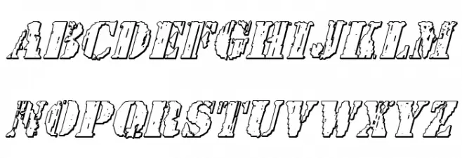 Wetworks 3D Italic Polices MAJUSCULES