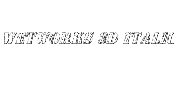 Wetworks 3D Italic Logo