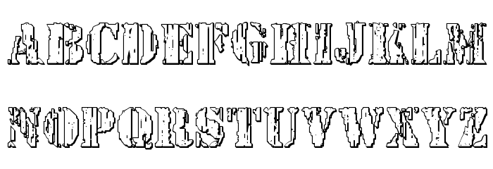 Wetworks 3D Regular Font LOWERCASE