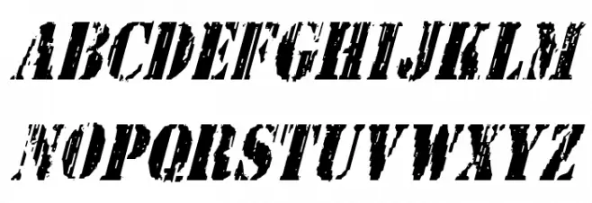 Wetworks Condensed Italic Polices MAJUSCULES