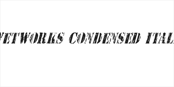 Wetworks Condensed Italic Logo