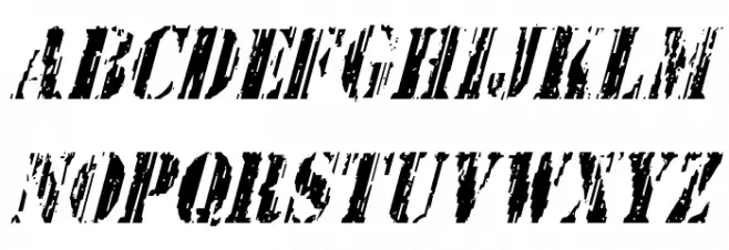 Wetworks Condensed Italic फ़ॉन्ट लोअरकेस