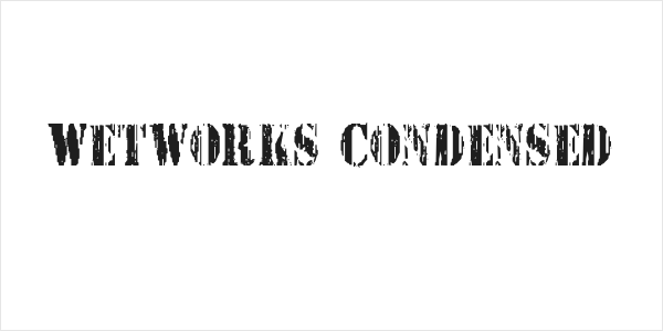 Wetworks Condensed Logo