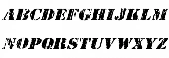 Wetworks Expanded Italic 字体 大写
