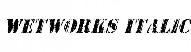 Wetworks Italic  les polices de caractères gratuit tlcharger