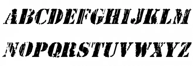Wetworks Italic Fonte MAIÚSCULAS