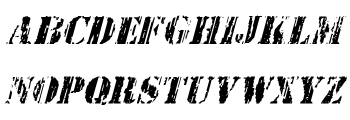 Wetworks Italic Font LOWERCASE