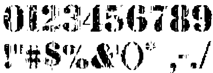 Wetworks Staggered Regular Font OTHER CHARS