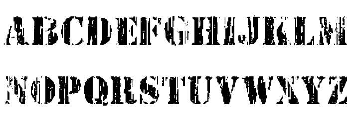 Wetworks Staggered Regular Font LOWERCASE