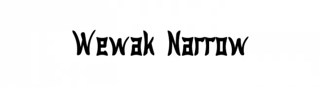 Wewak Narrow  Fuentes Gratis Descargar