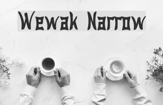 Wewak Narrow Font examples