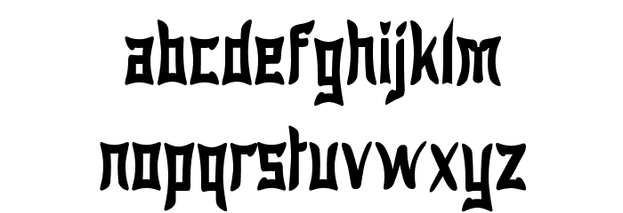 Wewak Narrow Font LOWERCASE