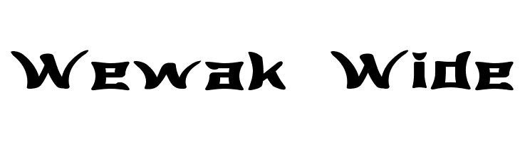 Wewak Wide  baixar fontes gratis