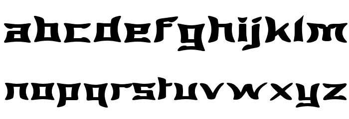 Wewak Wide Font LOWERCASE