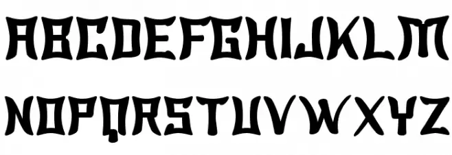 Wewak Schriftart Groß