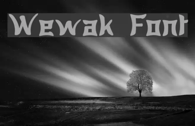 Wewak Font examples