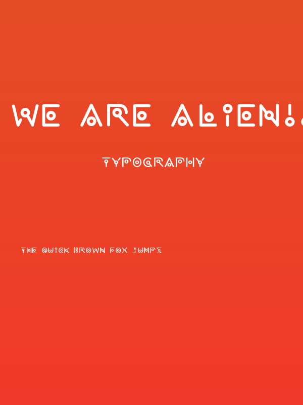 we are alien!! Poster